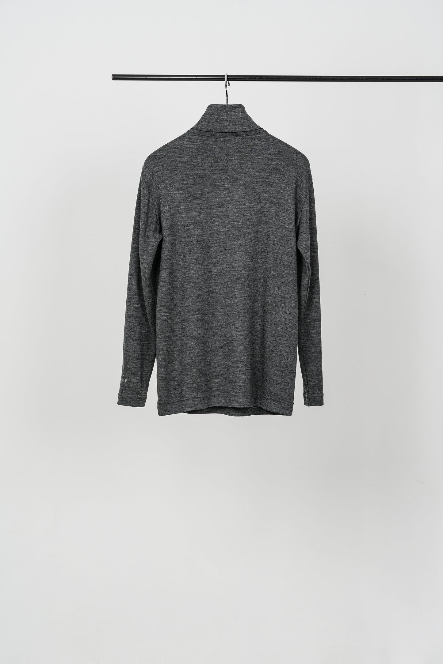Wool Clear Interlock Pique Turtleneck