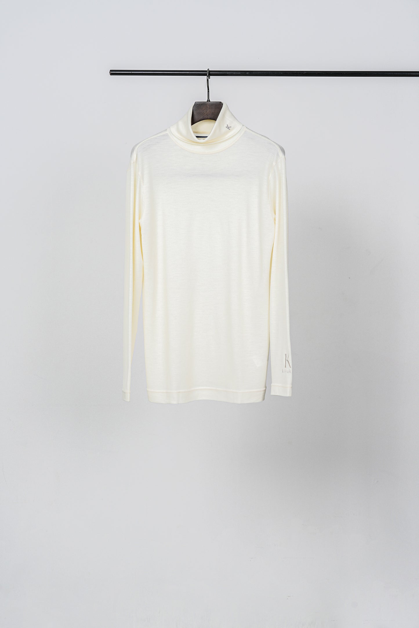 Wool Clear Interlock Pique Turtleneck