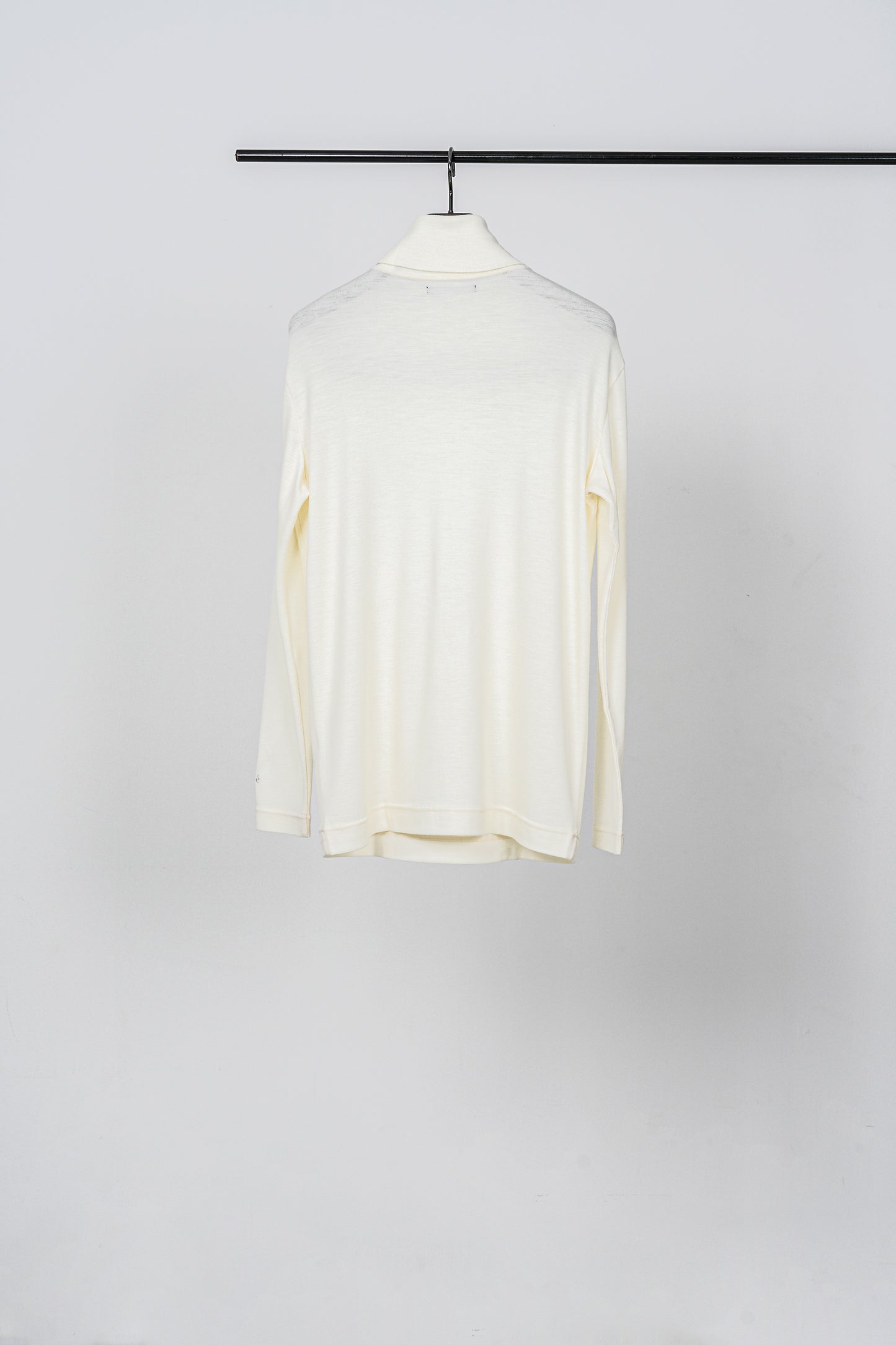 Wool Clear Interlock Pique Turtleneck
