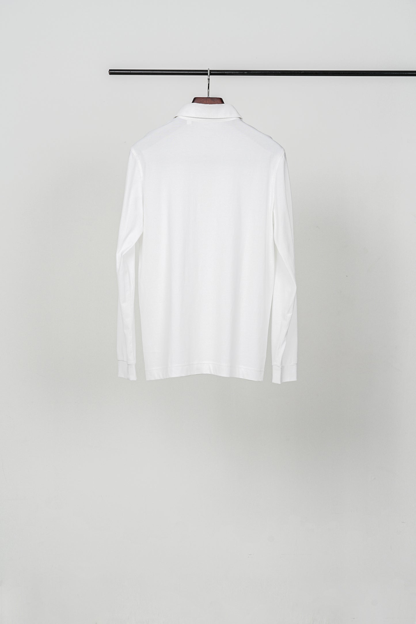 "SUVIN" Cotton Long-Sleeve Polo shirt