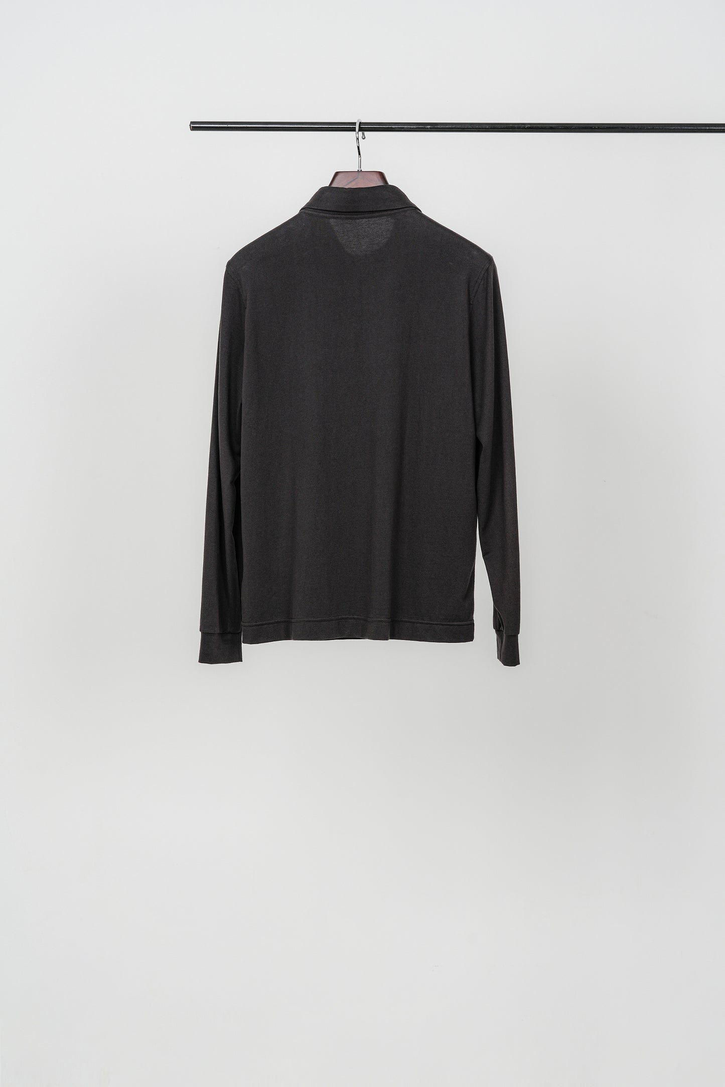 "SUVIN" Cotton Long-Sleeve Polo shirt