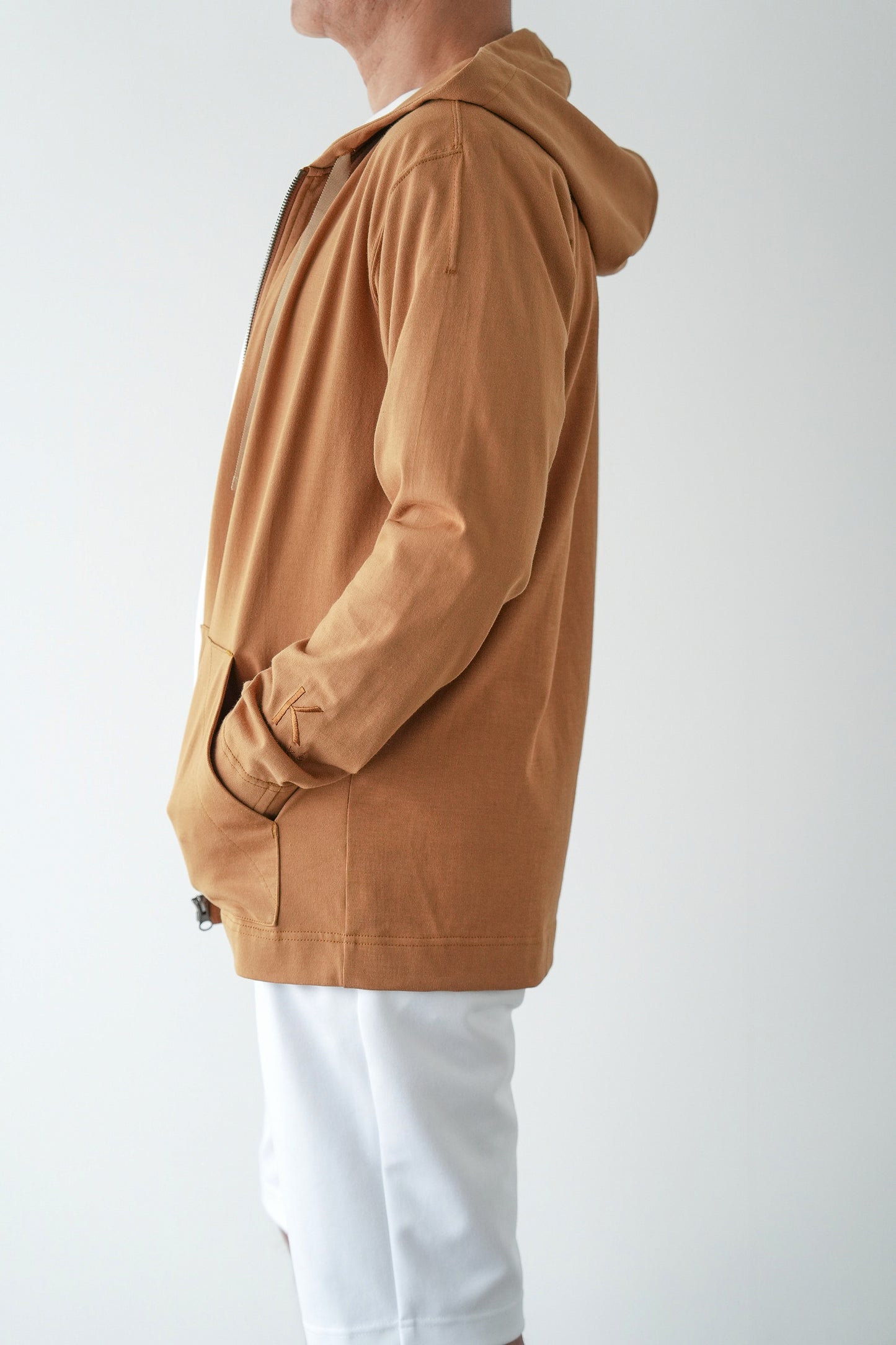 Botanical-Dyed Spain pima cotton Zip Hoodie