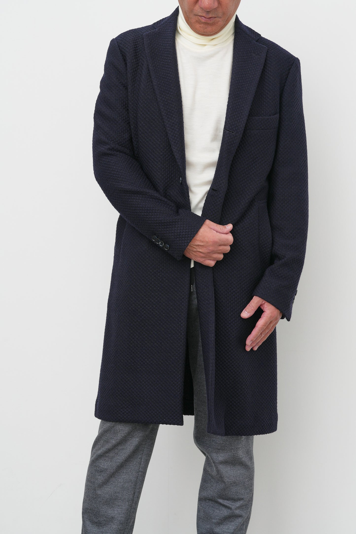 “TATAMI” jacquard coat