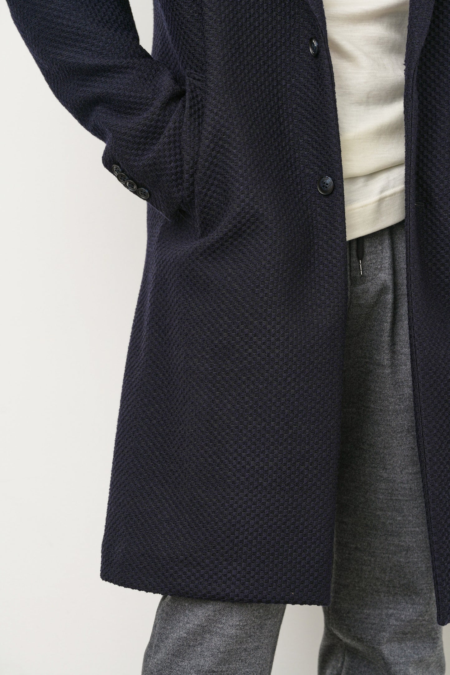 “TATAMI” jacquard coat