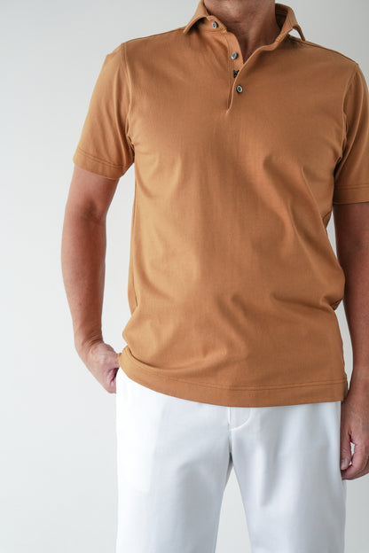 Botanical-Dyed Spain pima Cotton Polo shirt
